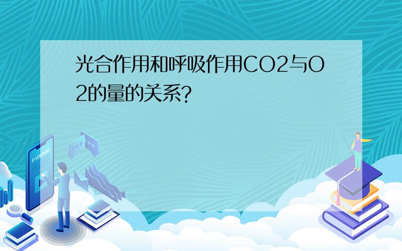 光合作用和呼吸作用CO2与O2的量的关系?