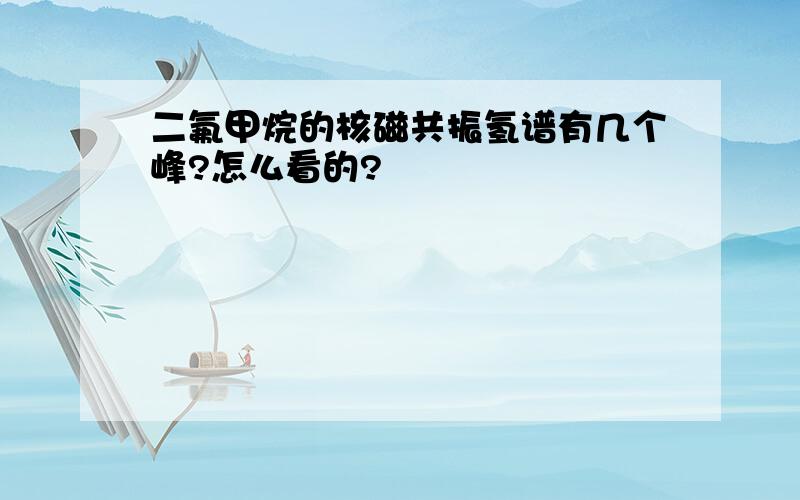 二氟甲烷的核磁共振氢谱有几个峰?怎么看的?