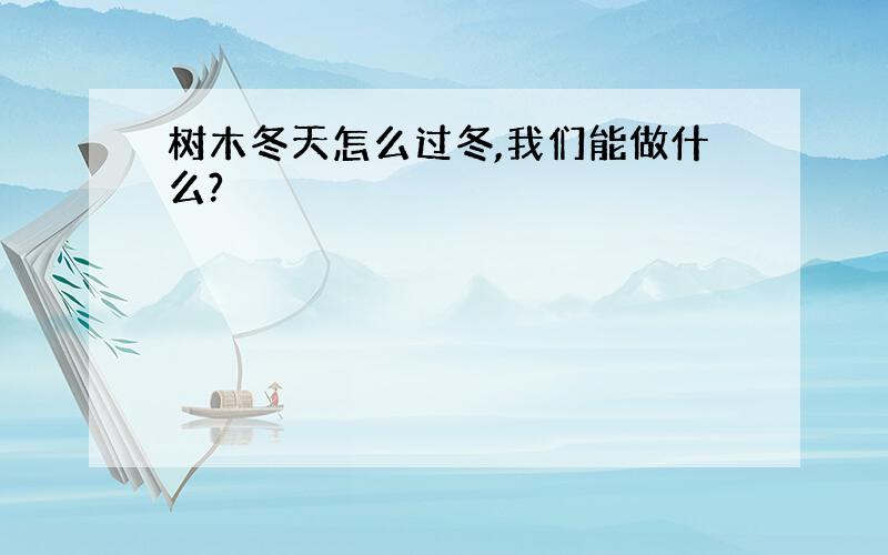 树木冬天怎么过冬,我们能做什么?