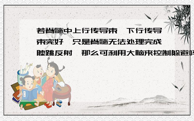 若脊髓中上行传导束,下行传导束完好,只是脊髓无法处理完成膝跳反射,那么可利用大脑来控制躲避吗