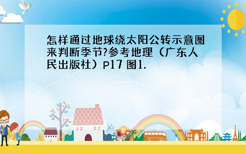 怎样通过地球绕太阳公转示意图来判断季节?参考地理（广东人民出版社）P17 图1.