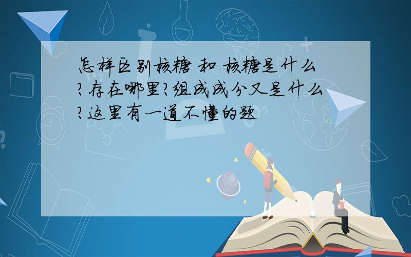 怎样区别核糖 和 核糖是什么?存在哪里?组成成分又是什么?这里有一道不懂的题