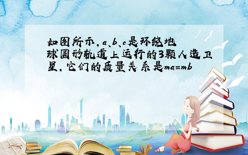 如图所示,a、b、c是环绕地球圆形轨道上运行的3颗人造卫星,它们的质量关系是ma=mb