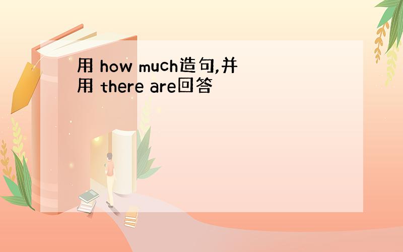 用 how much造句,并用 there are回答