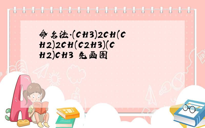 命名法.(CH3)2CH(CH2)2CH(C2H3)(CH2)CH3 先画图