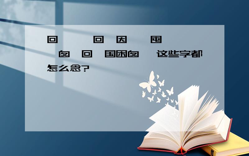 回囙囜囝回囟因囡団囤囥囦囧囨囩囱囫回囮国困囱 ,这些字都怎么念?