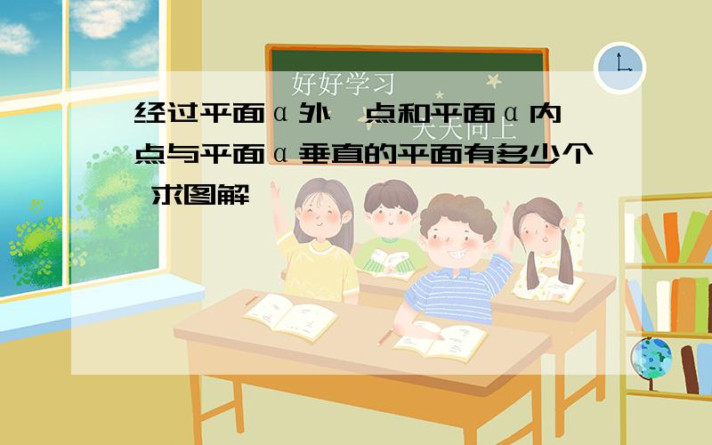 经过平面α外一点和平面α内一点与平面α垂直的平面有多少个 求图解