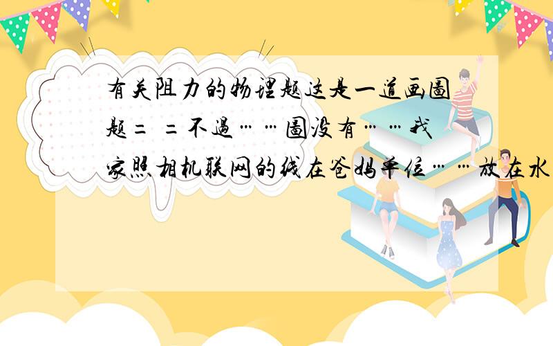 有关阻力的物理题这是一道画图题= =不过……图没有……我家照相机联网的线在爸妈单位……放在水平地面上的物体重100牛,在