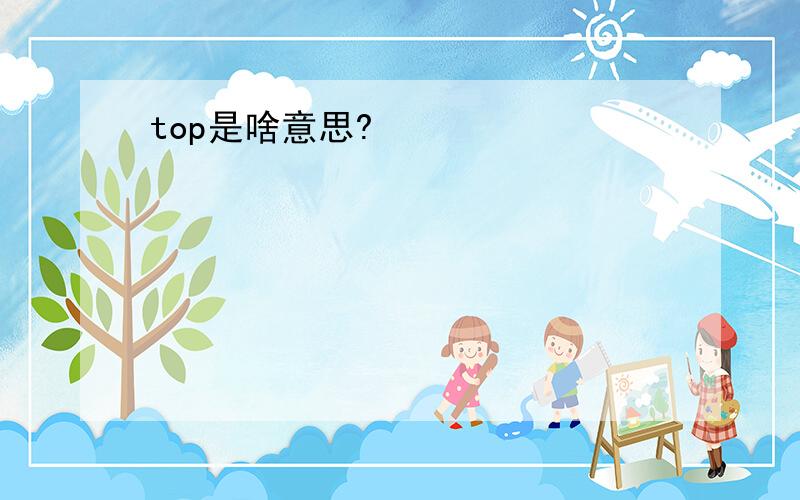 top是啥意思?