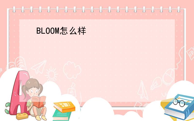 BLOOM怎么样