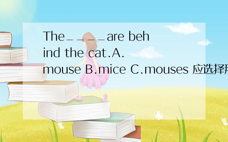 The____are behind the cat.A.mouse B.mice C.mouses 应选择那个