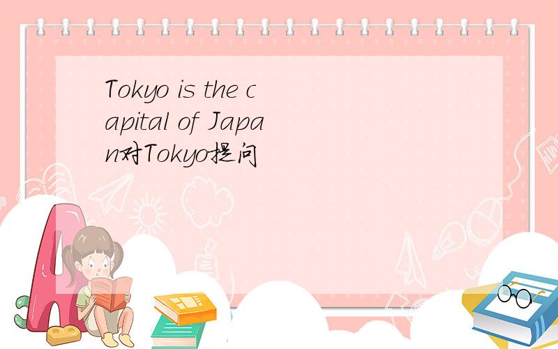 Tokyo is the capital of Japan对Tokyo提问