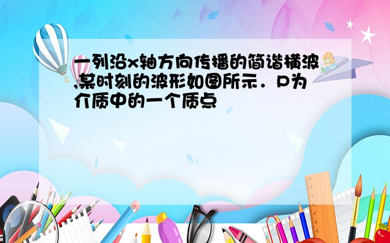 一列沿x轴方向传播的简谐横波,某时刻的波形如图所示．P为介质中的一个质点