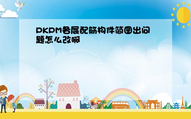 PKPM各层配筋构件简图出问题怎么改啊