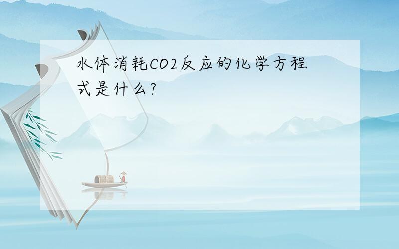 水体消耗CO2反应的化学方程式是什么?