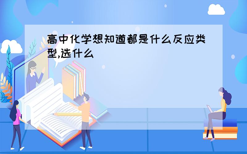 高中化学想知道都是什么反应类型,选什么