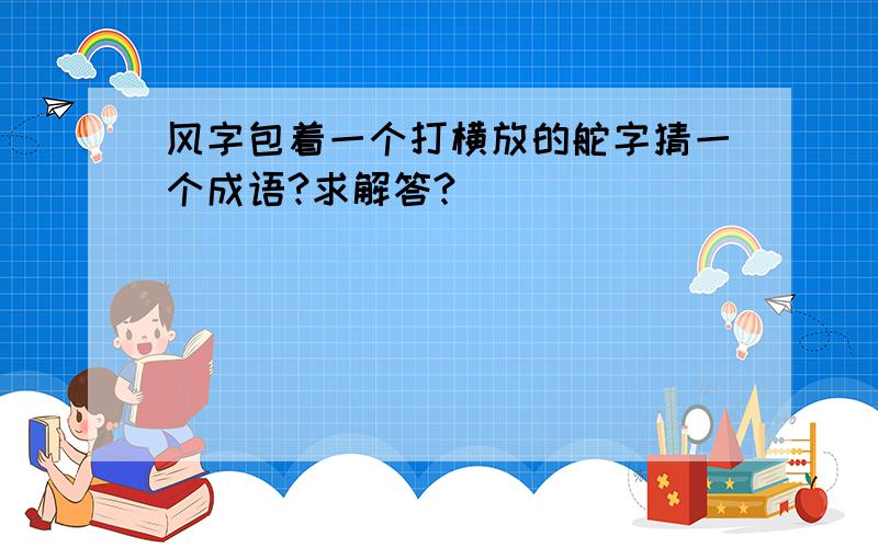 风字包着一个打横放的舵字猜一个成语?求解答?