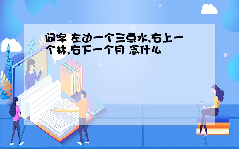 问字 左边一个三点水,右上一个林,右下一个月 念什么