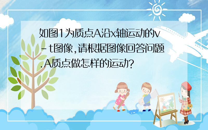 如图1为质点A沿x轴运动的v-t图像,请根据图像回答问题.A质点做怎样的运动?