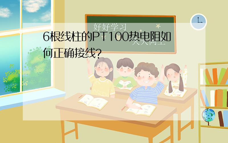 6根线柱的PT100热电阻如何正确接线?