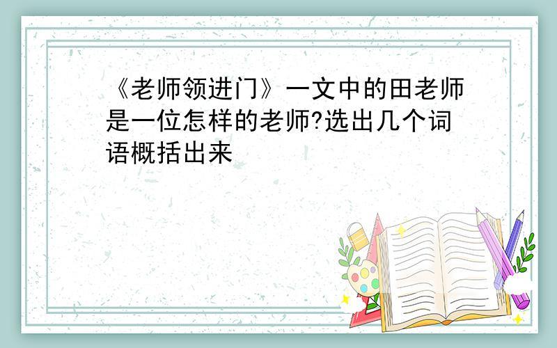 《老师领进门》一文中的田老师是一位怎样的老师?选出几个词语概括出来