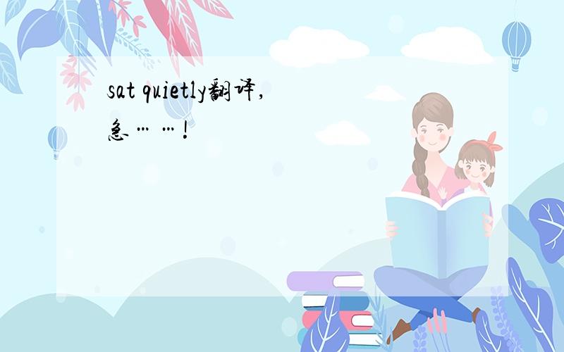 sat quietly翻译,急……!