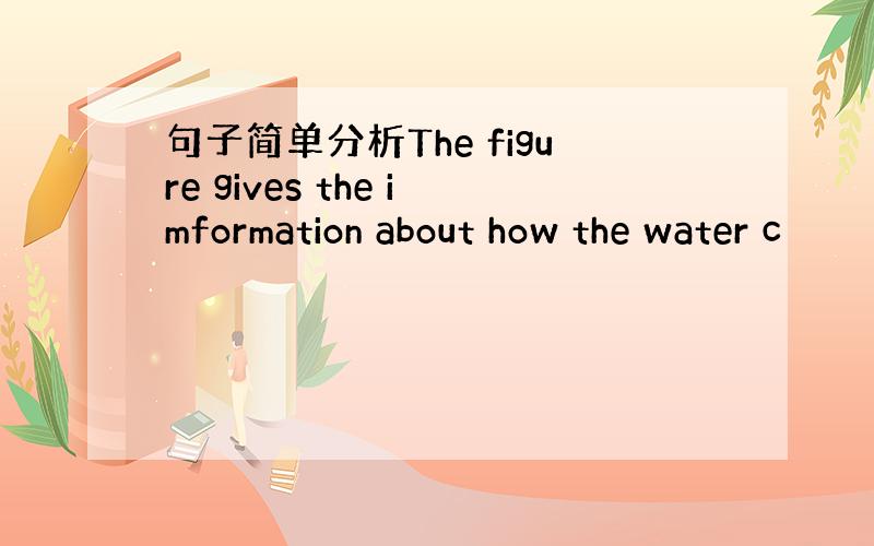 句子简单分析The figure gives the imformation about how the water c