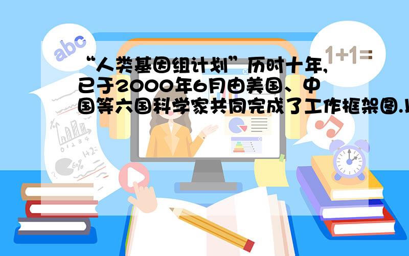 “人类基因组计划”历时十年,已于2000年6月由美国、中国等六国科学家共同完成了工作框架图.以下关于“基因”及“人类基因