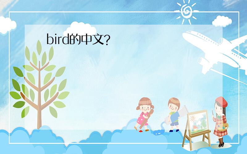 bird的中文?