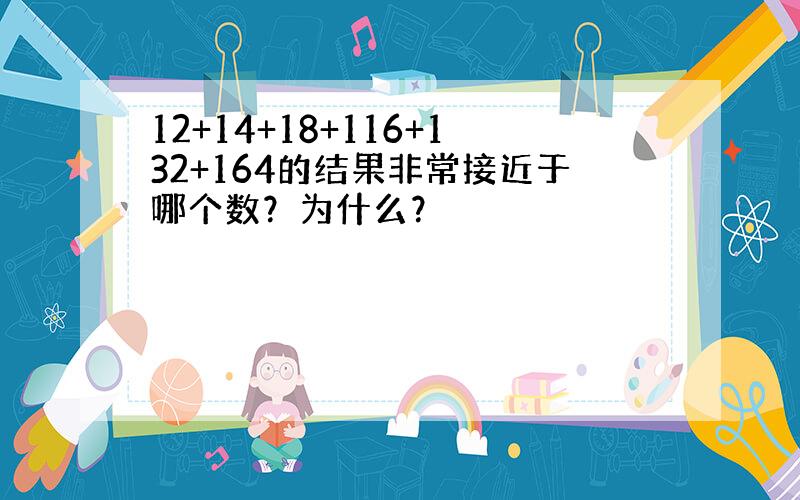 12+14+18+116+132+164的结果非常接近于哪个数？为什么？