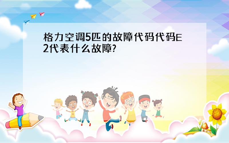 格力空调5匹的故障代码代码E2代表什么故障?