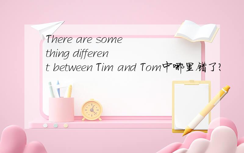 There are something different between Tim and Tom中哪里错了?