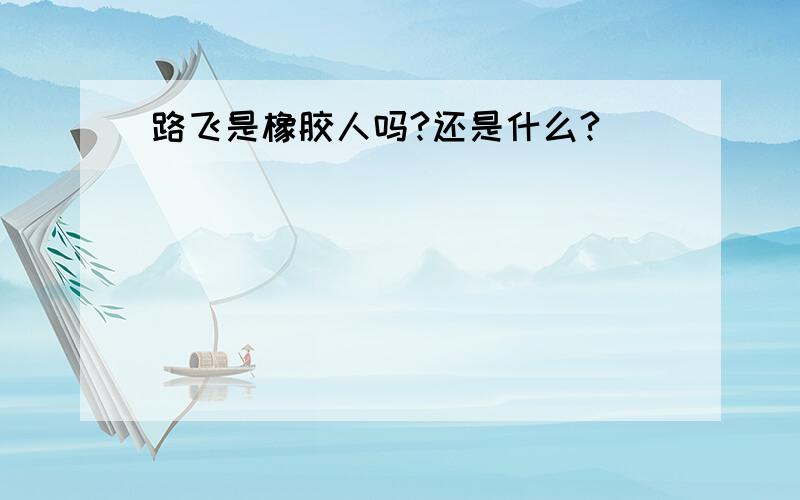 路飞是橡胶人吗?还是什么?