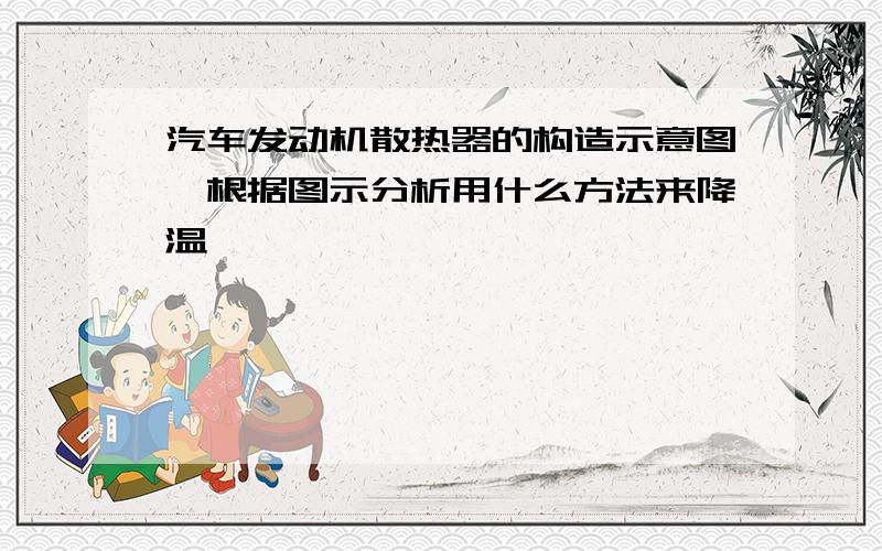 汽车发动机散热器的构造示意图,根据图示分析用什么方法来降温