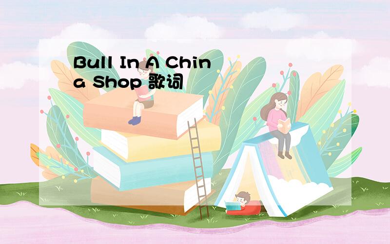 Bull In A China Shop 歌词