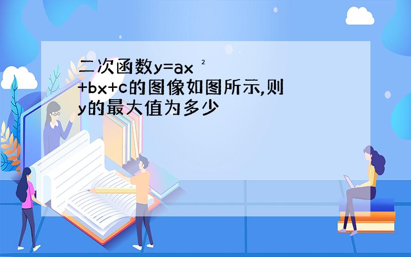 二次函数y=ax²+bx+c的图像如图所示,则y的最大值为多少