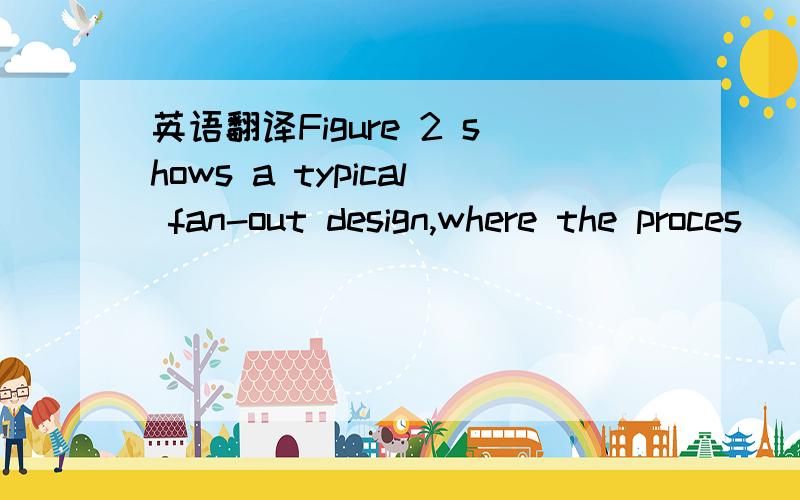 英语翻译Figure 2 shows a typical fan-out design,where the proces